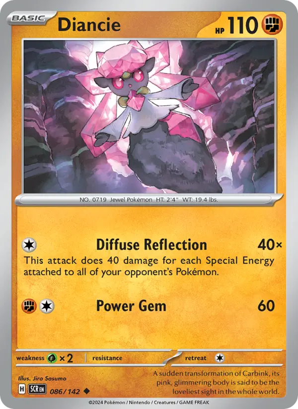 Diancie 086 Stellar Crown (SV7) Pokemon Card