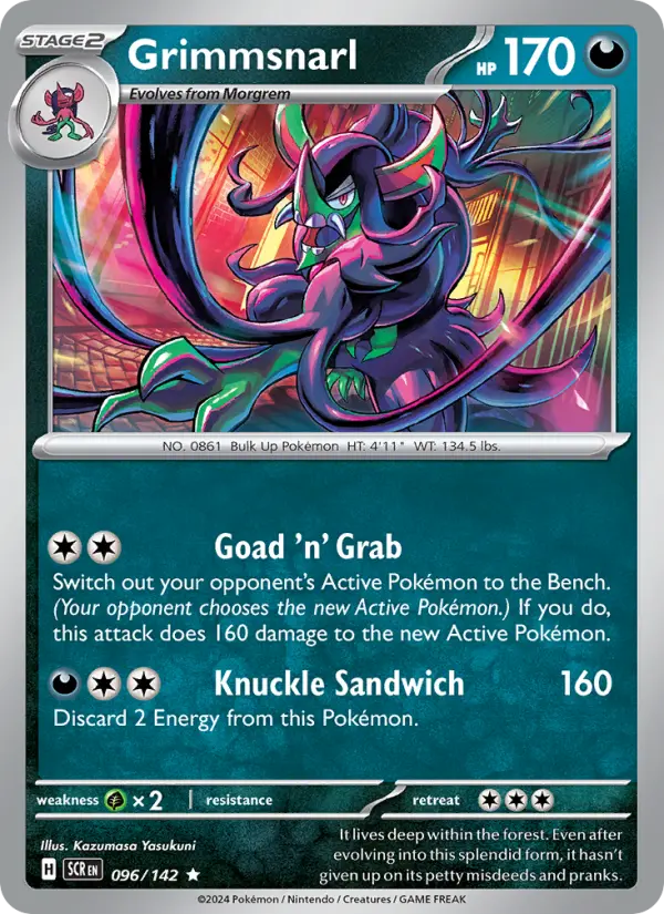 Grimmsnarl 096 Stellar Crown (SV7) Pokemon Card