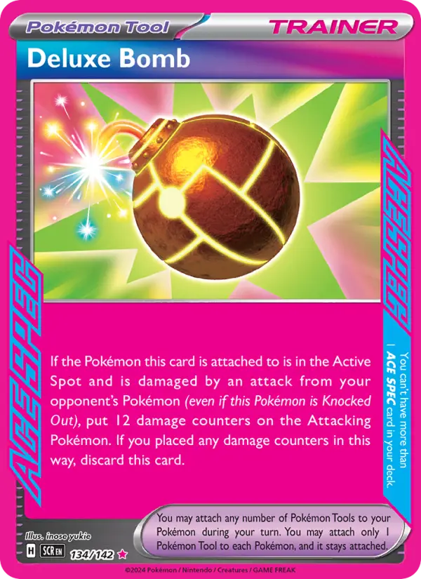Deluxe Bomb 134 Stellar Crown (SV7) Pokemon Card