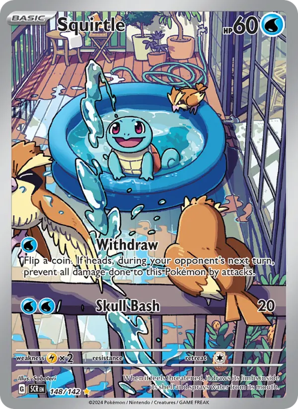 Squirtle 148 Stellar Crown (SV7) Pokemon Card