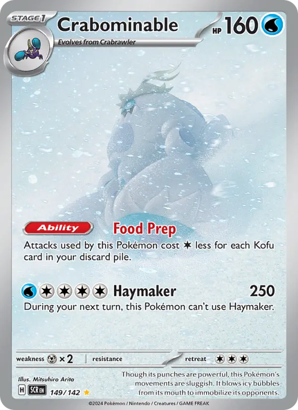 Crabominable 149 Stellar Crown (SV7) Pokemon Card