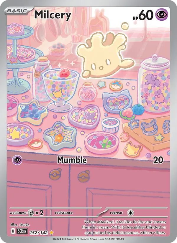 Milcery 152 Stellar Crown (SV7) Pokemon Card