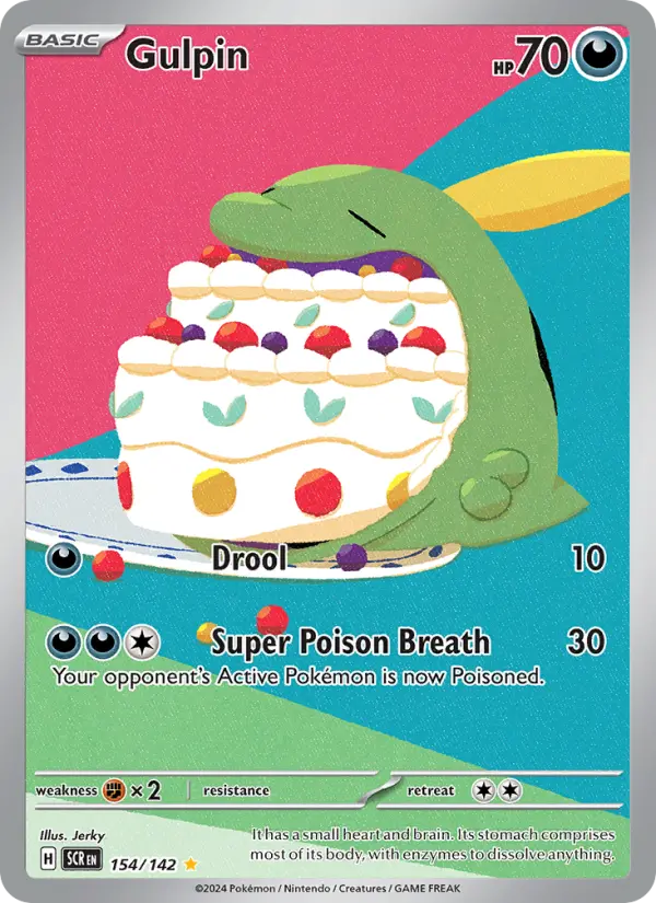 Gulpin 154 Stellar Crown (SV7) Pokemon Card
