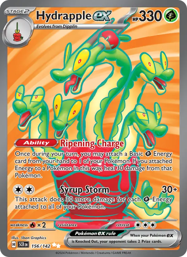 Hydrapple ex 156 Stellar Crown (SV7) Pokemon Card