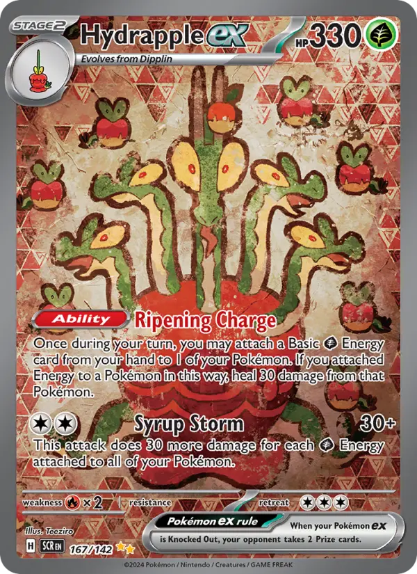 Hydrapple ex 167 Stellar Crown (SV7) Pokemon Card