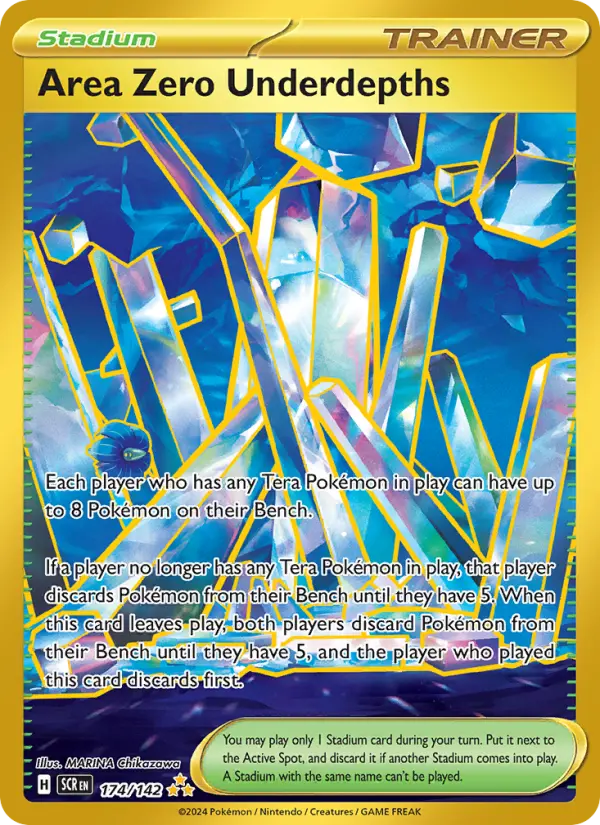 Area Zero Underdepths 174 Stellar Crown (SV7) Pokemon Card