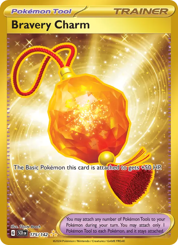 Bravery Charm 175 Stellar Crown (SV7) Pokemon Card