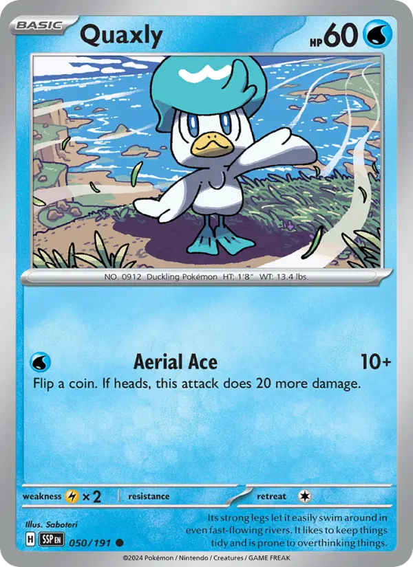 Quaxly 050 Surging Sparks (SV8) Pokemon Card