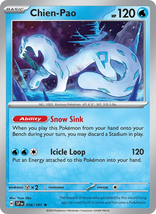 Chien-Pao 056 Surging Sparks (SV8) Pokemon Card