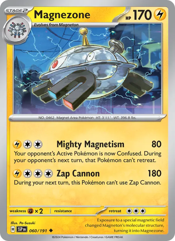 Magnezone 060 Surging Sparks (SV8) Pokemon Card