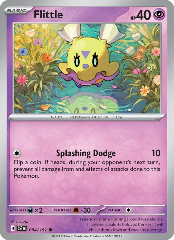 Flittle 094 Surging Sparks (SV8) Pokemon Card