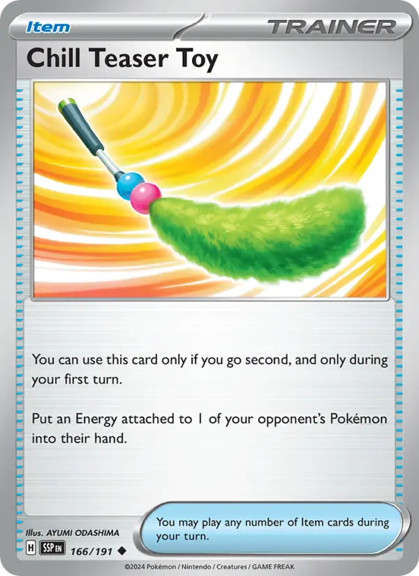 Chill Teaser Toy 166 Surging Sparks (SV8) Pokemon Card