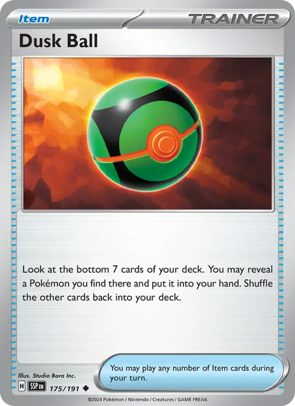 Dusk Ball 175 Surging Sparks (SV8) Pokemon Card
