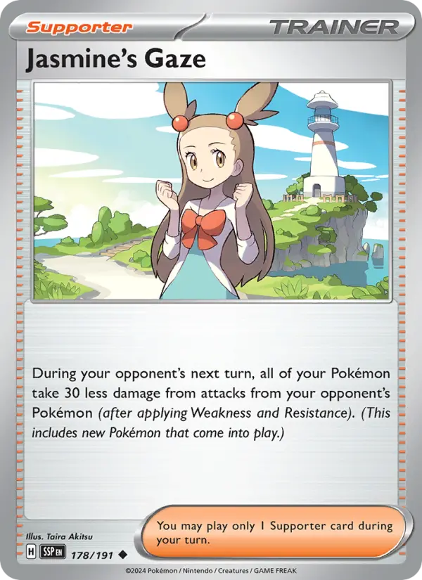 Jasmine's Gaze 178 Surging Sparks (SV8) Pokemon Card