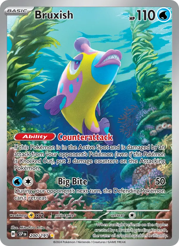 Bruxish 200 Surging Sparks (SV8) Pokemon Card