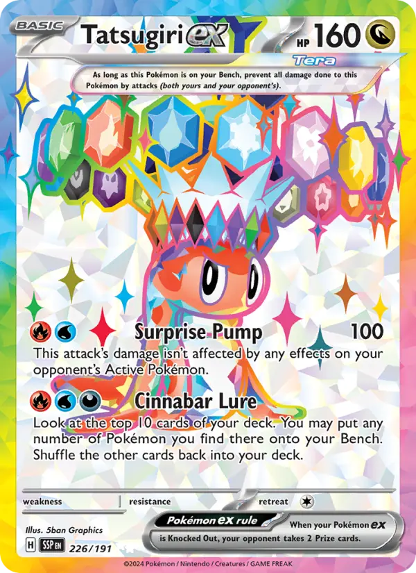 Tatsugiri ex 226 Surging Sparks (SV8) Pokemon Card
