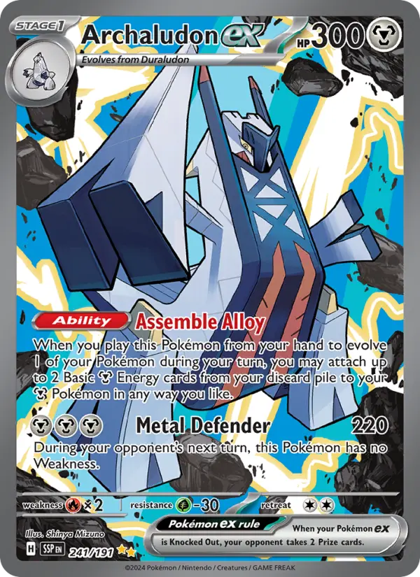 Archaludon ex 241 Surging Sparks (SV8) Pokemon Card