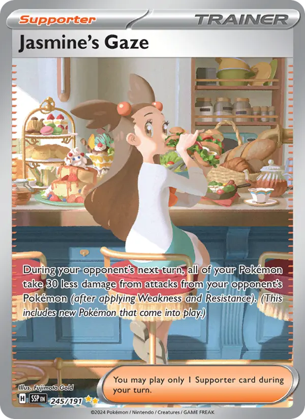 Jasmine's Gaze 245 Surging Sparks (SV8) Pokemon Card