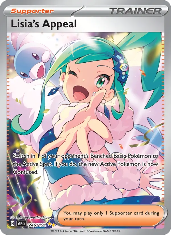 Lisia's Appeal 246 Surging Sparks (SV8) Pokemon Card