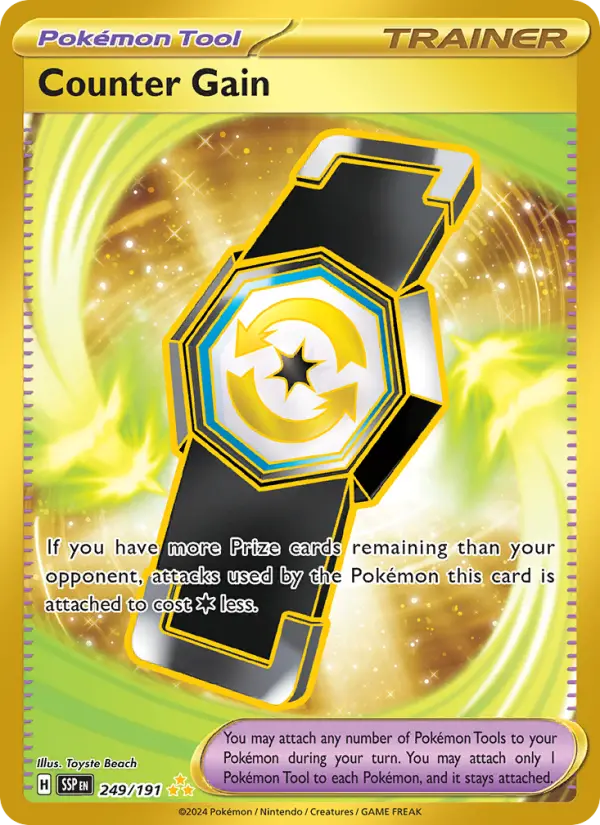 Counter Gain 249 Surging Sparks (SV8) Pokemon Card