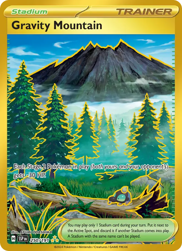Gravity Mountain 250 Surging Sparks (SV8) Pokemon Card