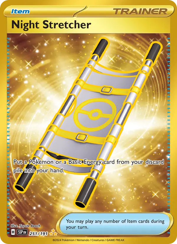 Night Stretcher 251 Surging Sparks (SV8) Pokemon Card