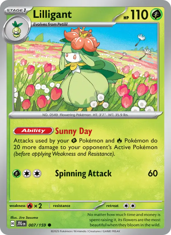Lilligant 007 Journey Together (SV9) Pokemon Card