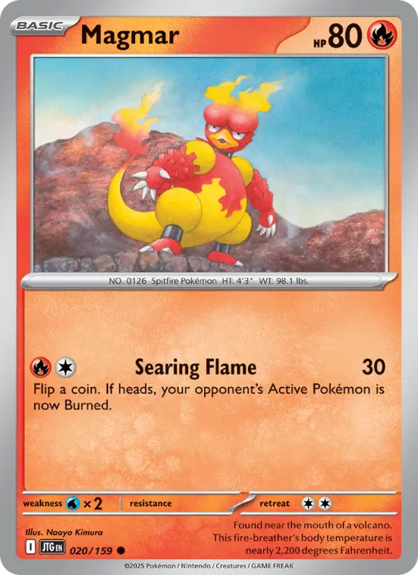 Magmar 020 Journey Together (SV9) Pokemon Card