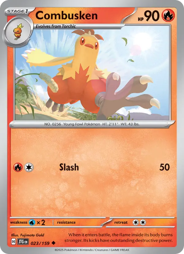 Combusken 023 Journey Together (SV9) Pokemon Card