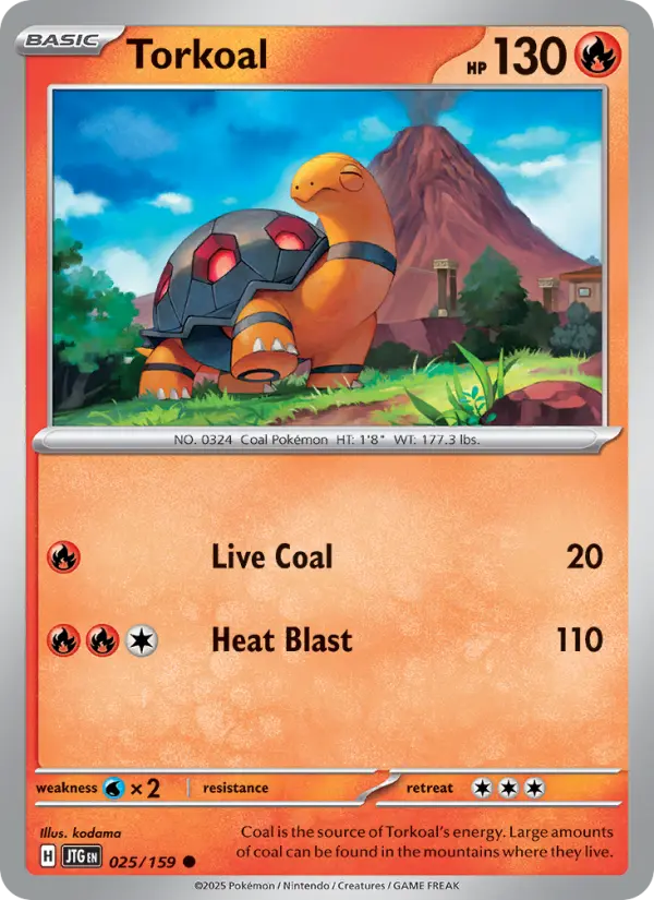 Torkoal 025 Journey Together (SV9) Pokemon Card