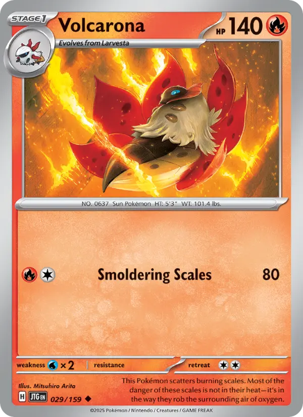 Volcarona 029 Journey Together (SV9) Pokemon Card