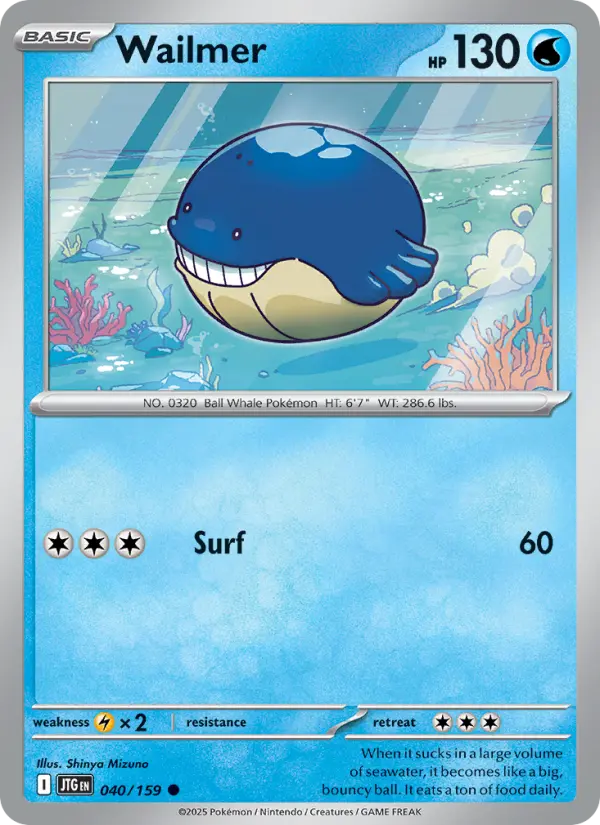 Wailmer 040 Journey Together (SV9) Pokemon Card