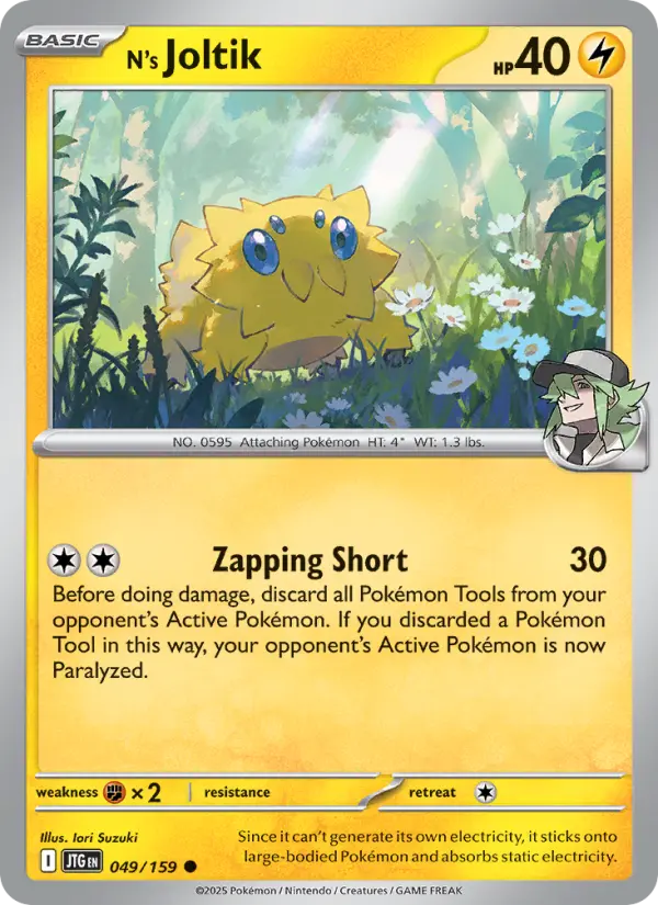 N's Joltik 049 Journey Together (SV9) Pokemon Card