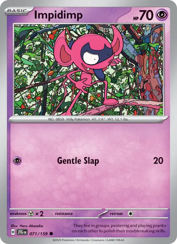 Impidimp 071 Journey Together (SV9) Pokemon Card