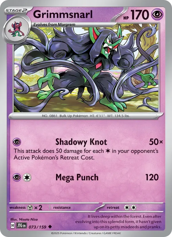 Grimmsnarl 073 Journey Together (SV9) Pokemon Card