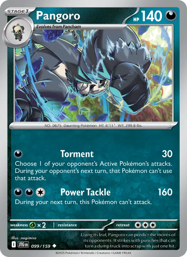 Pangoro 099 Journey Together (SV9) Pokemon Card