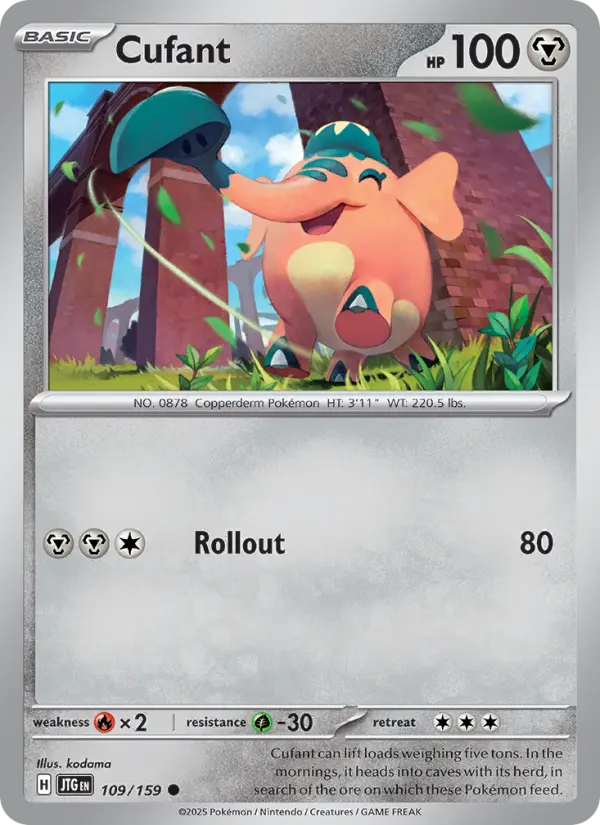 Cufant 109 Journey Together (SV9) Pokemon Card