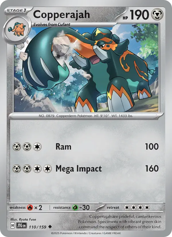 Copperajah 110 Journey Together (SV9) Pokemon Card