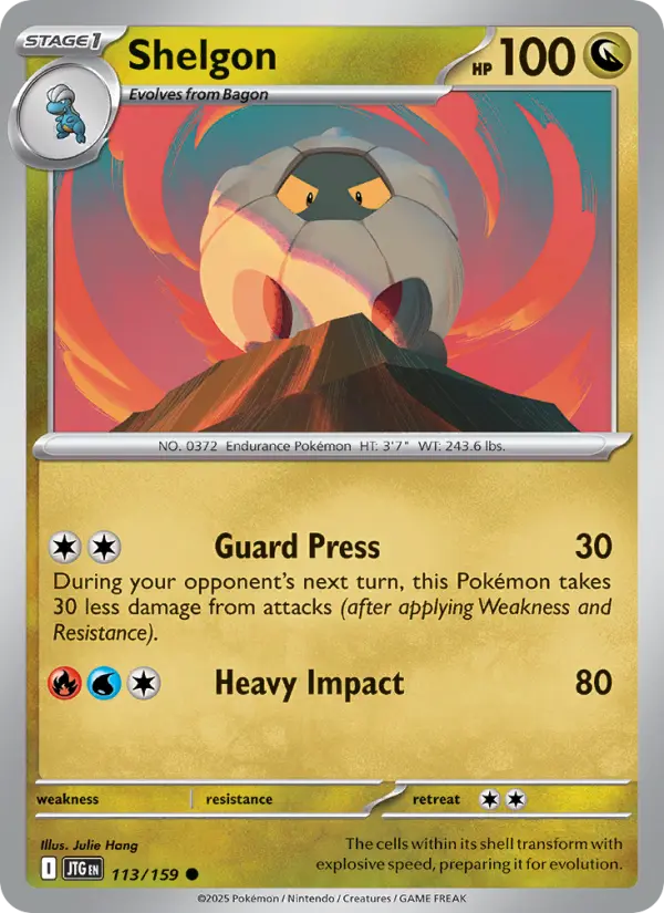 Shelgon 113 Journey Together (SV9) Pokemon Card