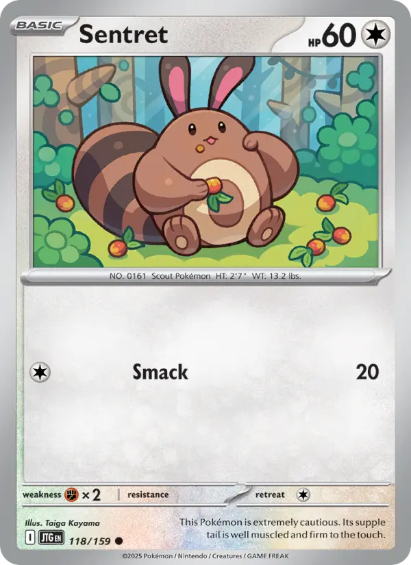 Sentret 118 Journey Together (SV9) Pokemon Card