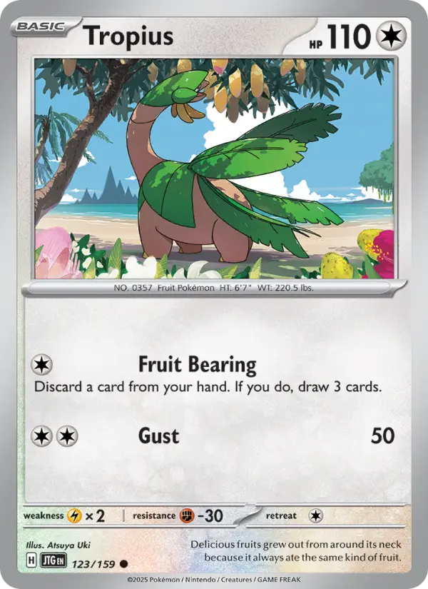 Tropius 123 Journey Together (SV9) Pokemon Card