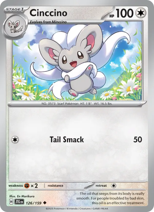 Cinccino 126 Journey Together (SV9) Pokemon Card