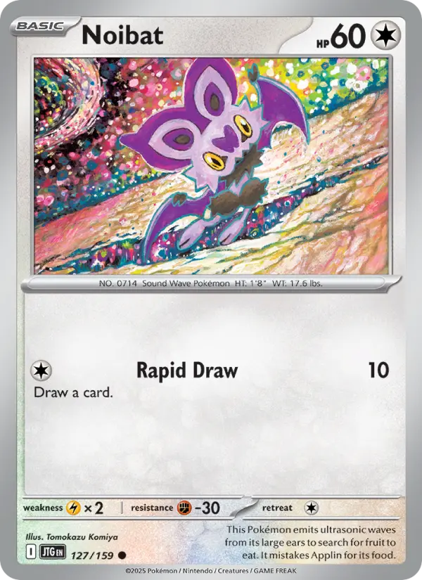 Noibat 127 Journey Together (SV9) Pokemon Card