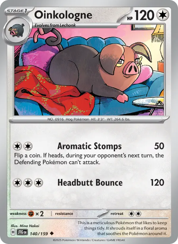Oinkologne 140 Journey Together (SV9) Pokemon Card