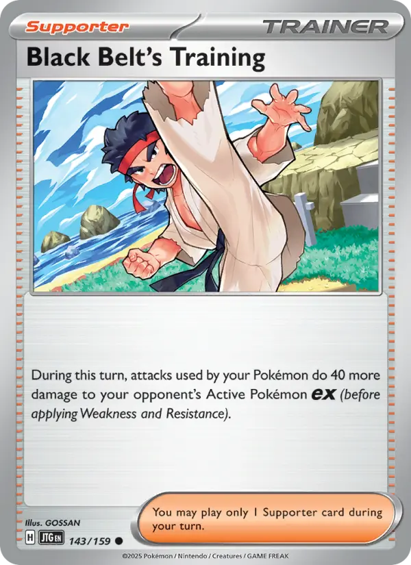 Black Belt's Training 143 Journey Together (SV9) Pokemon Card