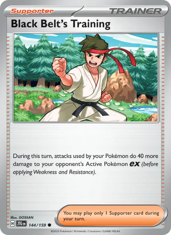 Black Belt's Training 144 Journey Together (SV9) Pokemon Card