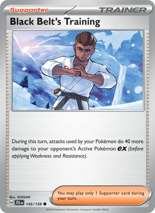 Black Belt's Training 145 Journey Together (SV9) Pokemon Card