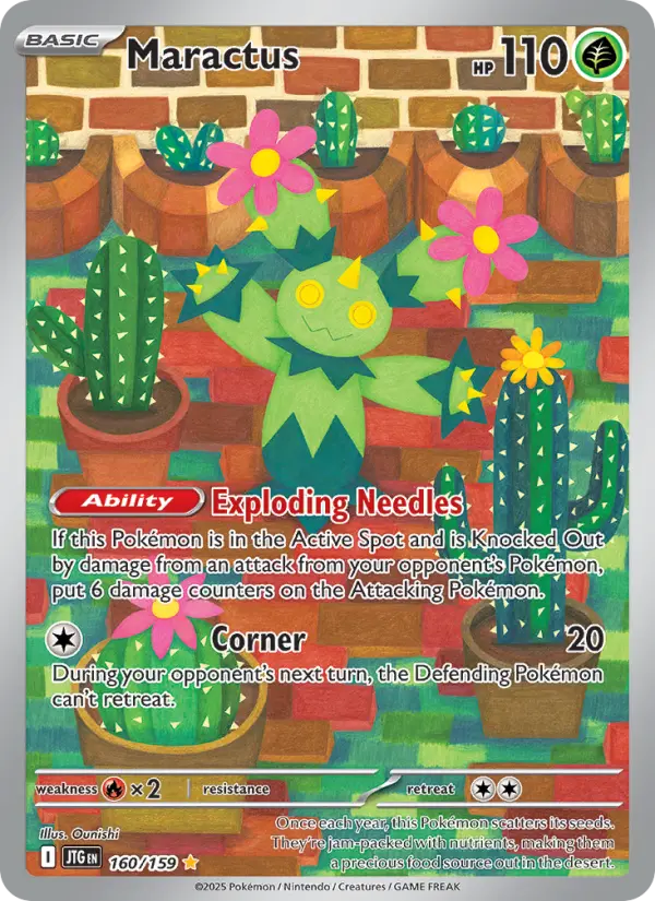 Maractus 160 Journey Together (SV9) Pokemon Card