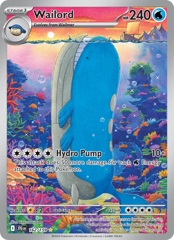 Wailord 162 Journey Together (SV9) Pokemon Card