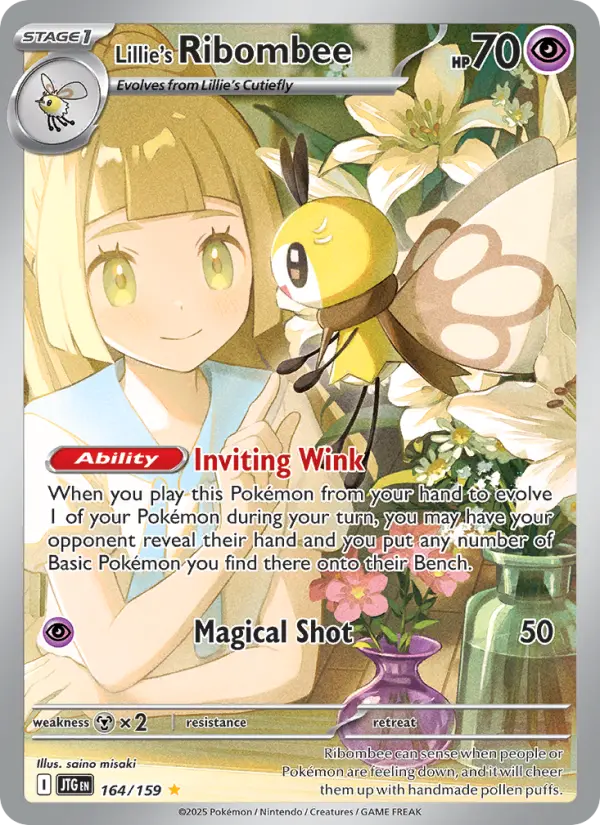 Lillie's Ribombee 164 Journey Together (SV9) Pokemon Card